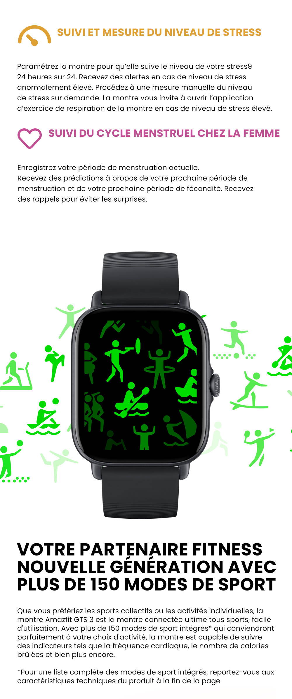 Amazfit shop gts caractéristiques